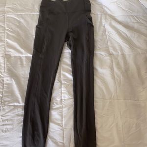 lululemon high rise pant pocket graphite grey size 4